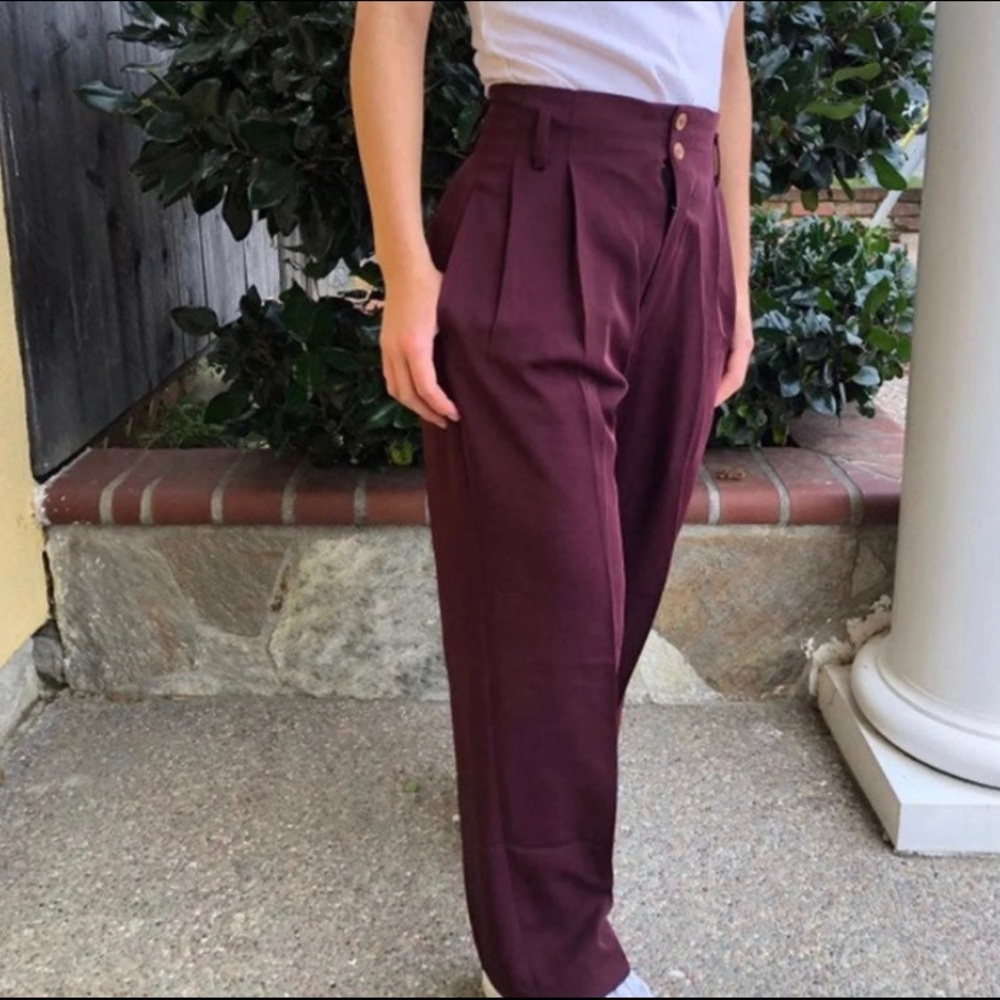Vintage Mauve High Waisted Trousers
